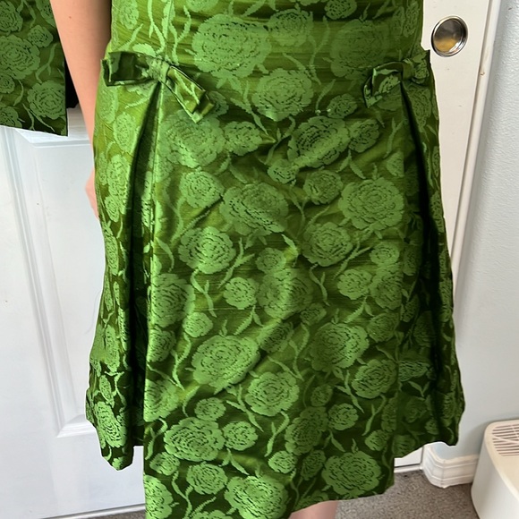 Vtg 1950s RARE Helga Emerald Green dress and jacket Vtg 10 = S/M now 2 pieces - Picture 9 of 14